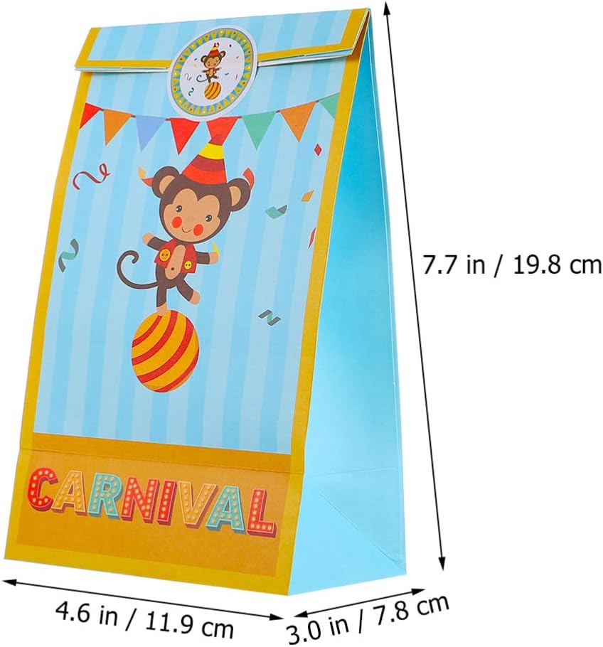 TOYANDONA 12pcs Paper present Bag with 18pcs Sticker - Image 3
