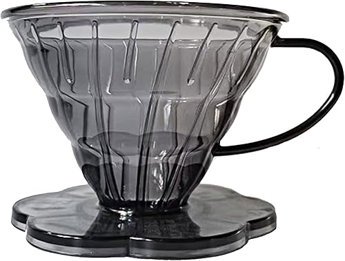 dolljojo V60 - Gotero de café, 1-2 tazas, cafetera para verter sobre café, taza de filtro de café reutilizable, para verter sobre el gotero de café,