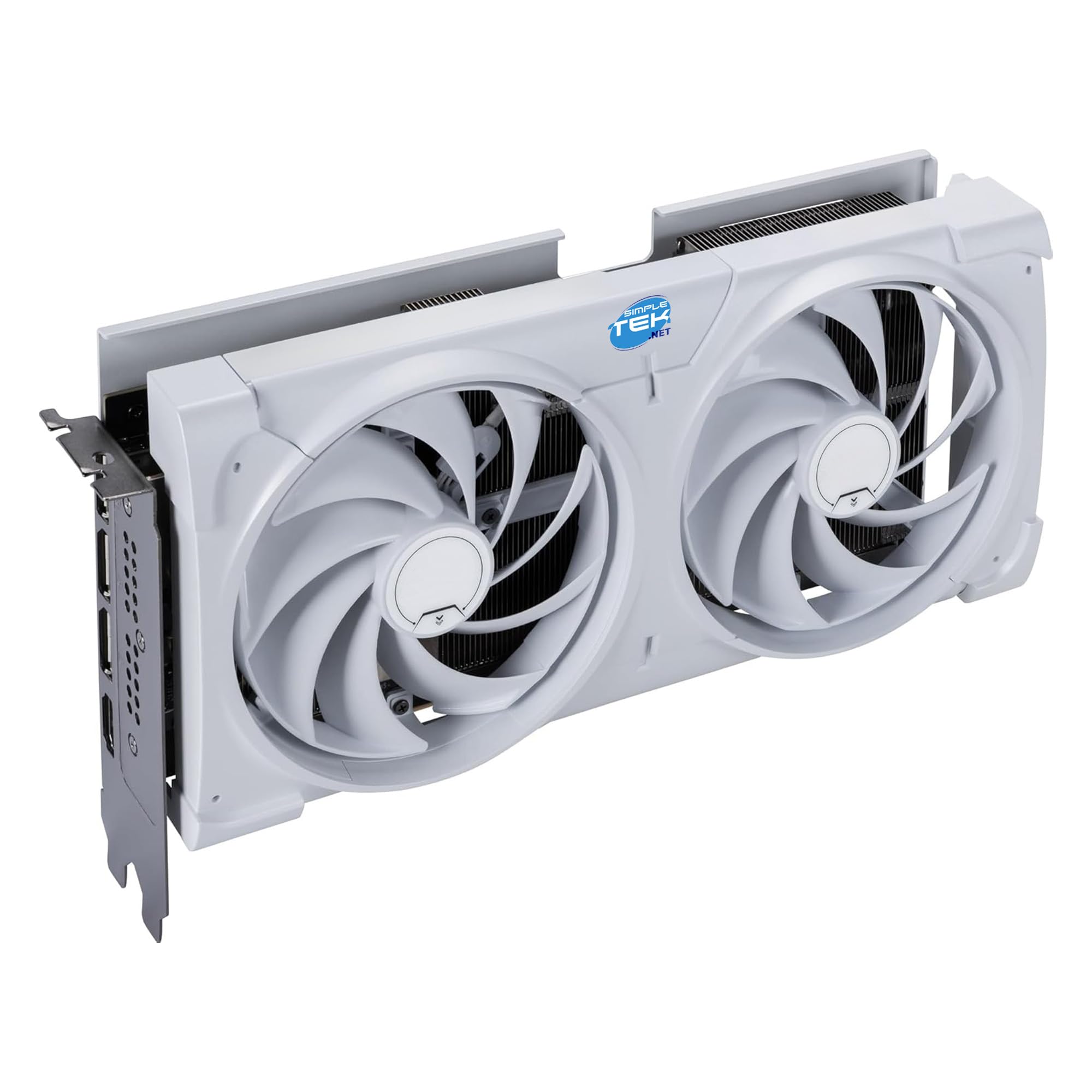 SIMPLETEK - Scheda Video 12GB GDDR7 - Interfaccia PCIe 5.0 - Architettura Avanzata per Gaming, Editing e Rendering - Doppia Ventola