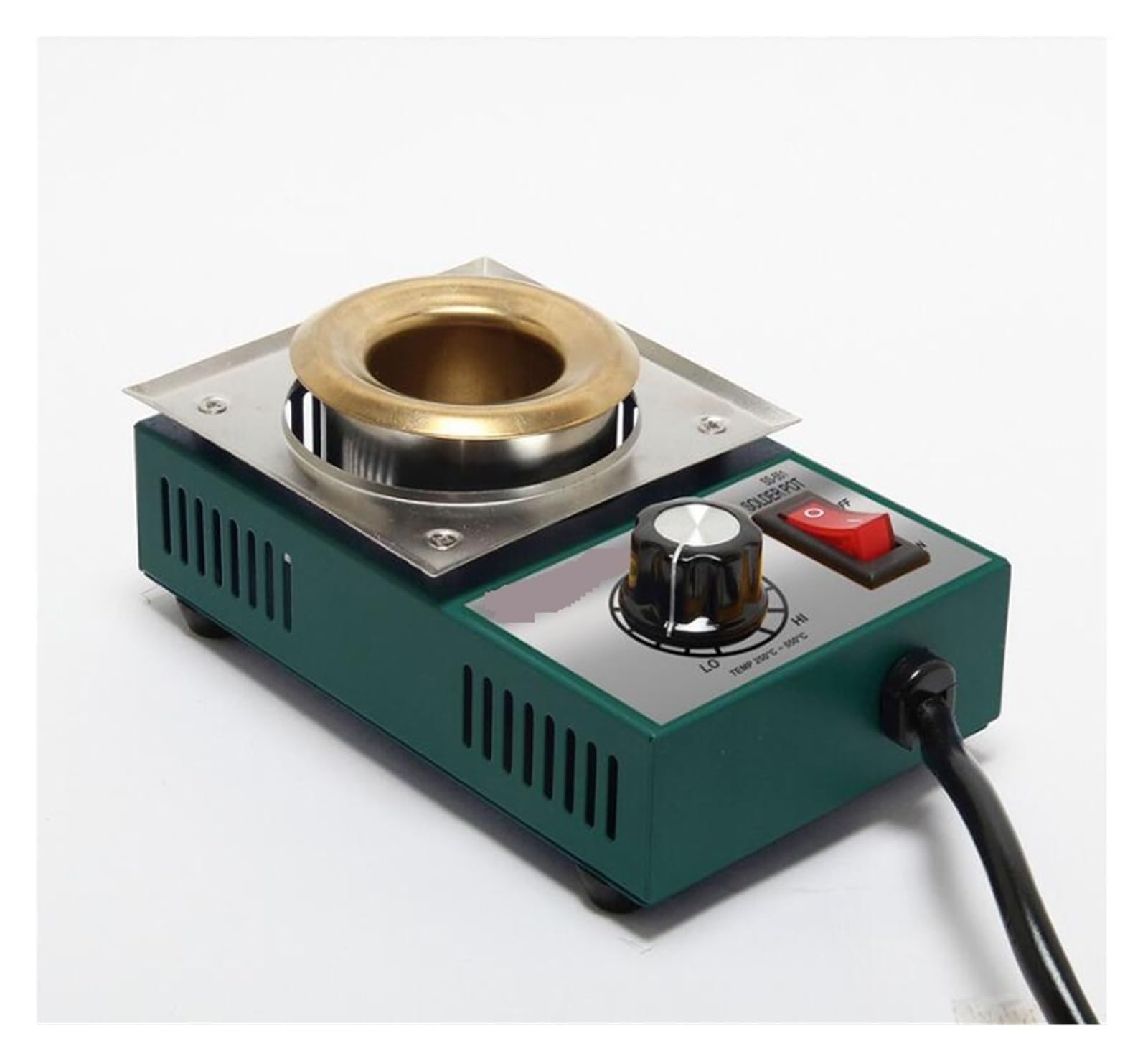 Mjfvn One Color Soldering Tool Stainless Steel Solder Pot Plating Station Welding Repair Tool Temperature Adjust Molten Tin Crucible Furnace