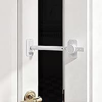 Vista 1 de CLYMENE Tope de puerta y pestillo para gatos, pestillo ajustable extra grande para puerta de gato, mantiene a los perros fuera de la caja de arena