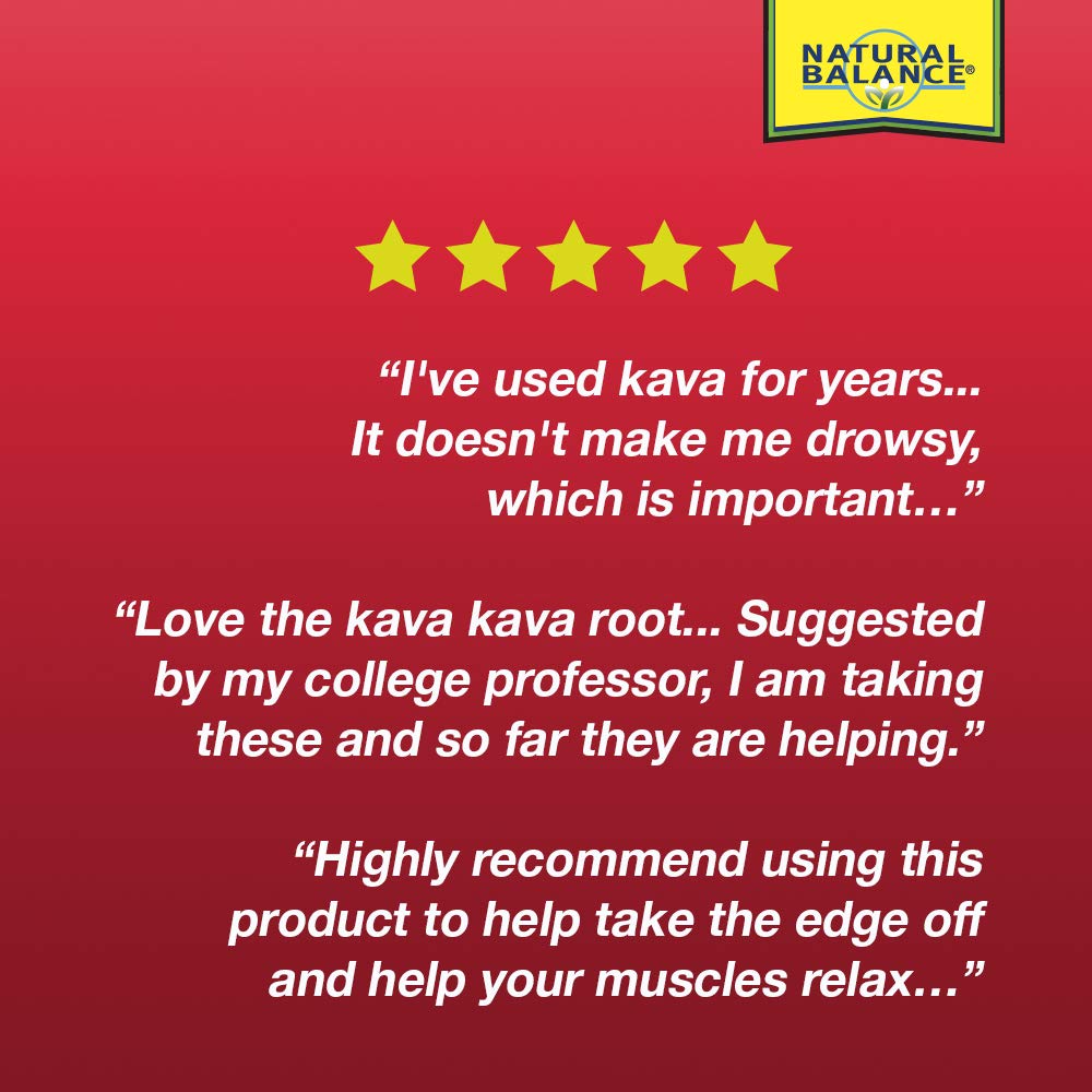 Natural Balance Happy Camper Kava Kava Root Extract 70mg Kavalactones Calm & Relaxation