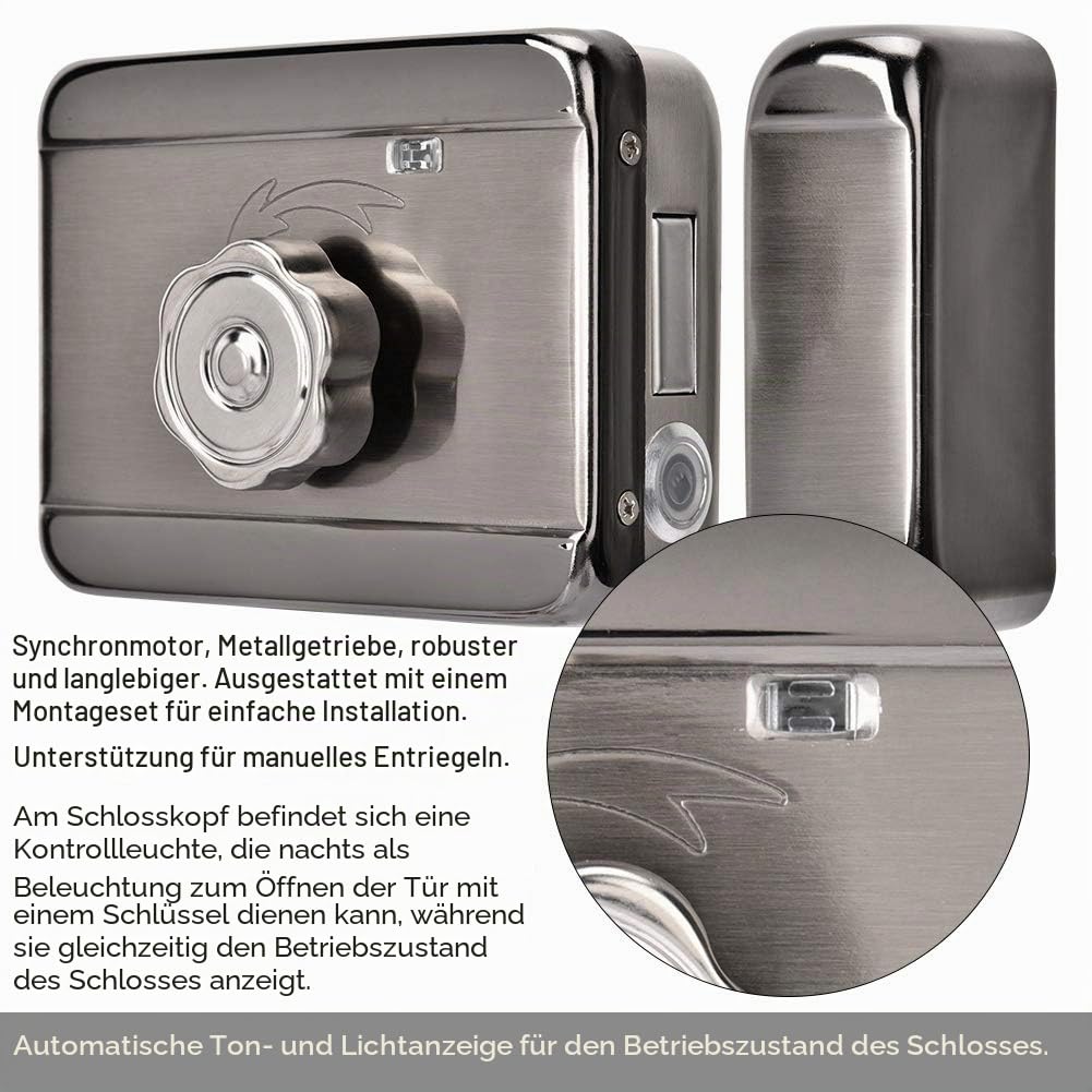 Sonew Elektronisches Intelligentes Türschloss, Elektronisches Sicherheitsschloss mit Einzelkopf, Tür Access Control System Kit