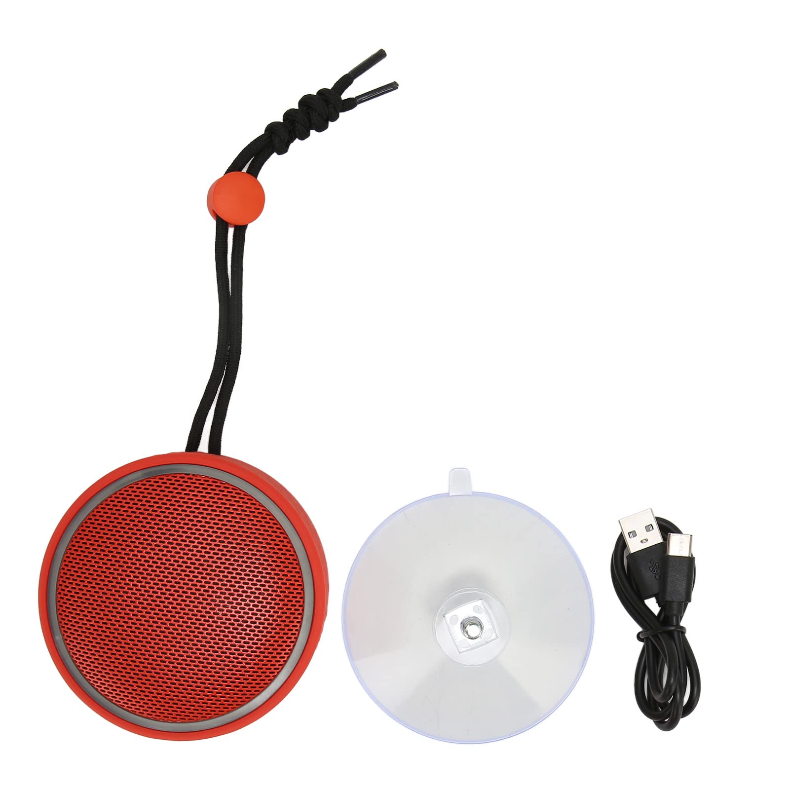 lyrlody Bluetooth Shower Speaker, IPX6 Waterproof LED