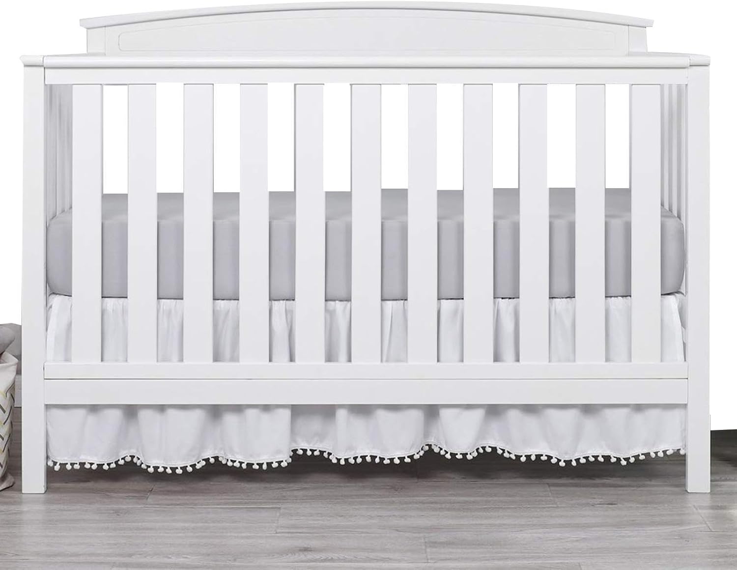 Small Crib Bed Skirt, Compact Crib Dust Ruffle, Miniature