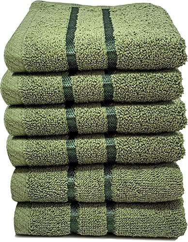 Towelogy® Luxury Egyptian Cotton Face Cloth Flannel Fingertip Towels Set 500 GSM Supersoft and Highly Absorbent Washcloths 30x30 cm (Pack 4, Teal Blue)