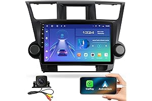 Premium CarPlay Android Auto Car Radio for Toyota Highlander 2008-2014, Plug and...