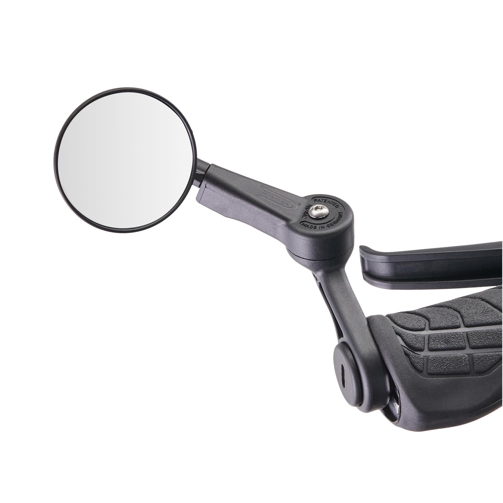 Krampe KF Mini Type C | Petit rétroviseur de vélo pliable | Montage à gauche et à droite | Pour tous les types de vélos, 70300014, noir