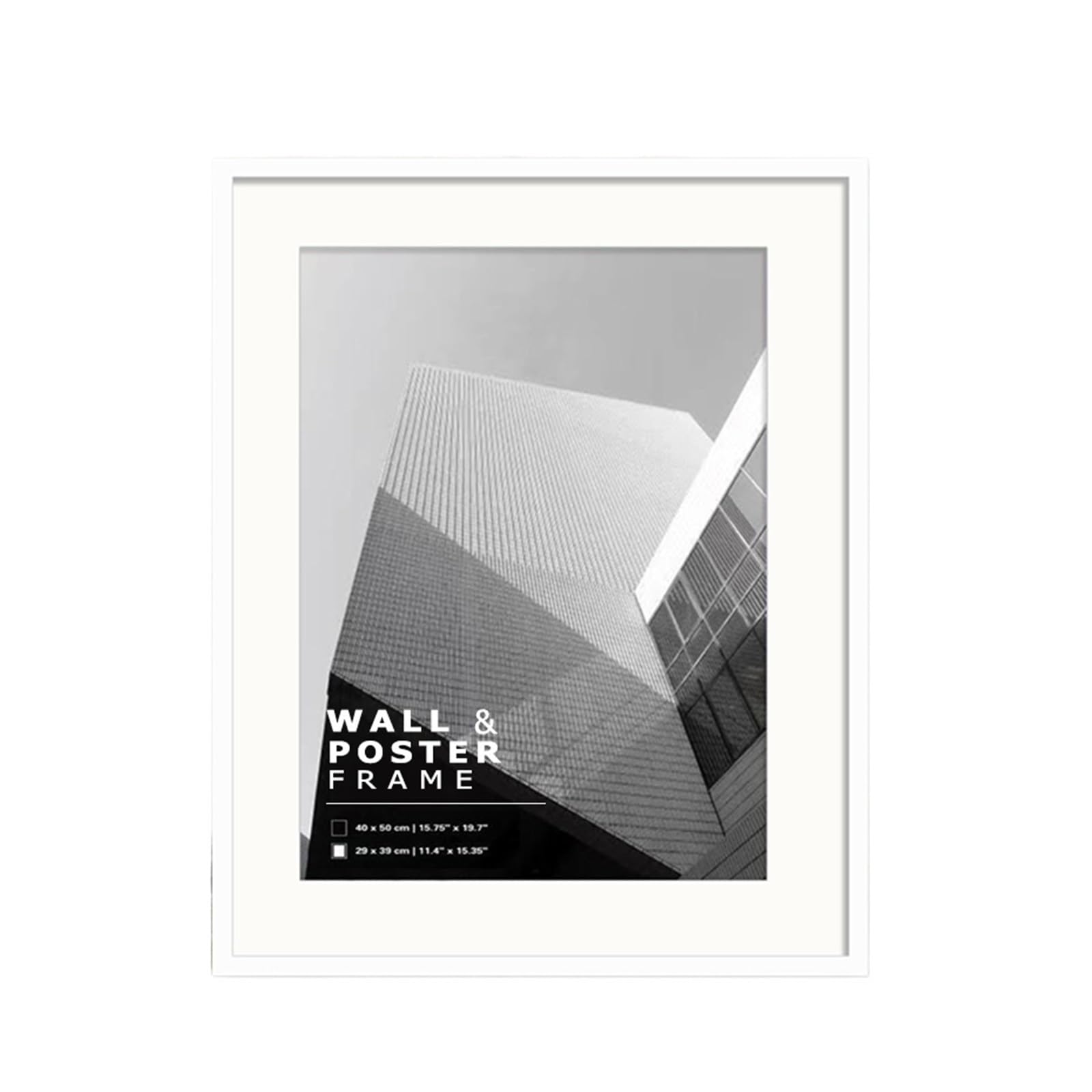 DAJGRHE Photo Frame Poster Frame Pictures Photo 30x40cm 21x30cm White Black Horizontal Vertical Formats(White Frame,15x20cm)