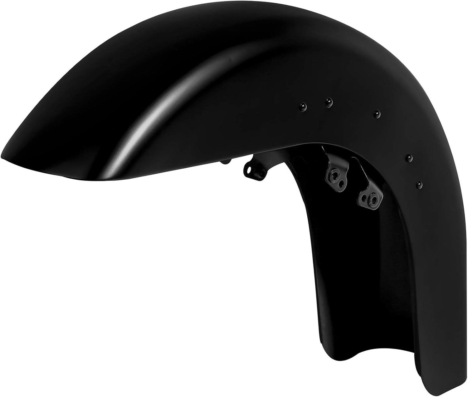 Black Denim Front Fender Mudguard Fit For Harley Touring Road Street Glide FLTR FLHX 2014-2023