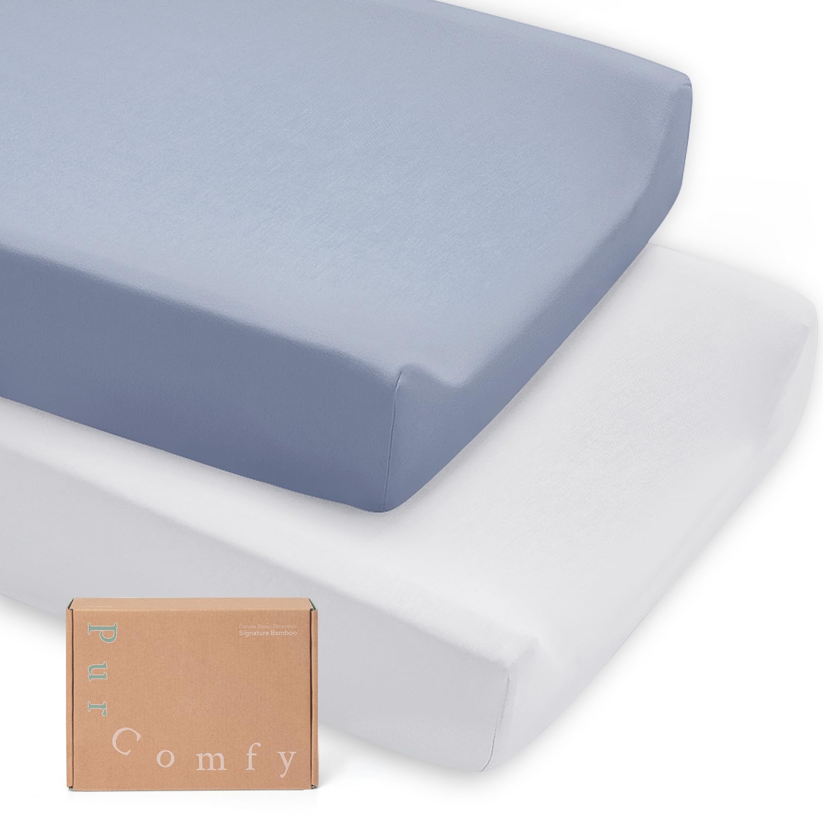 Supersoft Diaper Changing Pad Covers, 2-Pack Premium Bamboo Viscose Change Table Pad Covers for Baby Girls and Boys, Hypoallergenic Stretchy Changing Table Cover Sheets-image-41