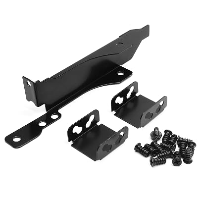 Biaungdo 3 Slots Dual Fan Mount Rack PCI Slot Bracket for 8cm/9cm/12cm Fans Computer Radiator Holder Fans Mount Rack Graphics Card Bracket for Video Card DIY(1 Pack)