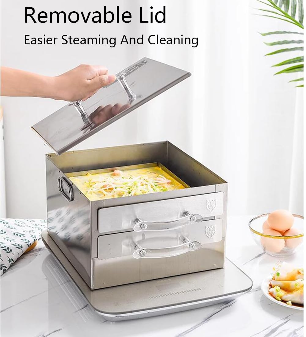 Cinese Vaporizzatore Per Rotoli Di Riso Con Vassoio Extra In Acciaio Inox Vermicelli Al Vapore Pentole Per La Cucina Per La Casa La Cucina