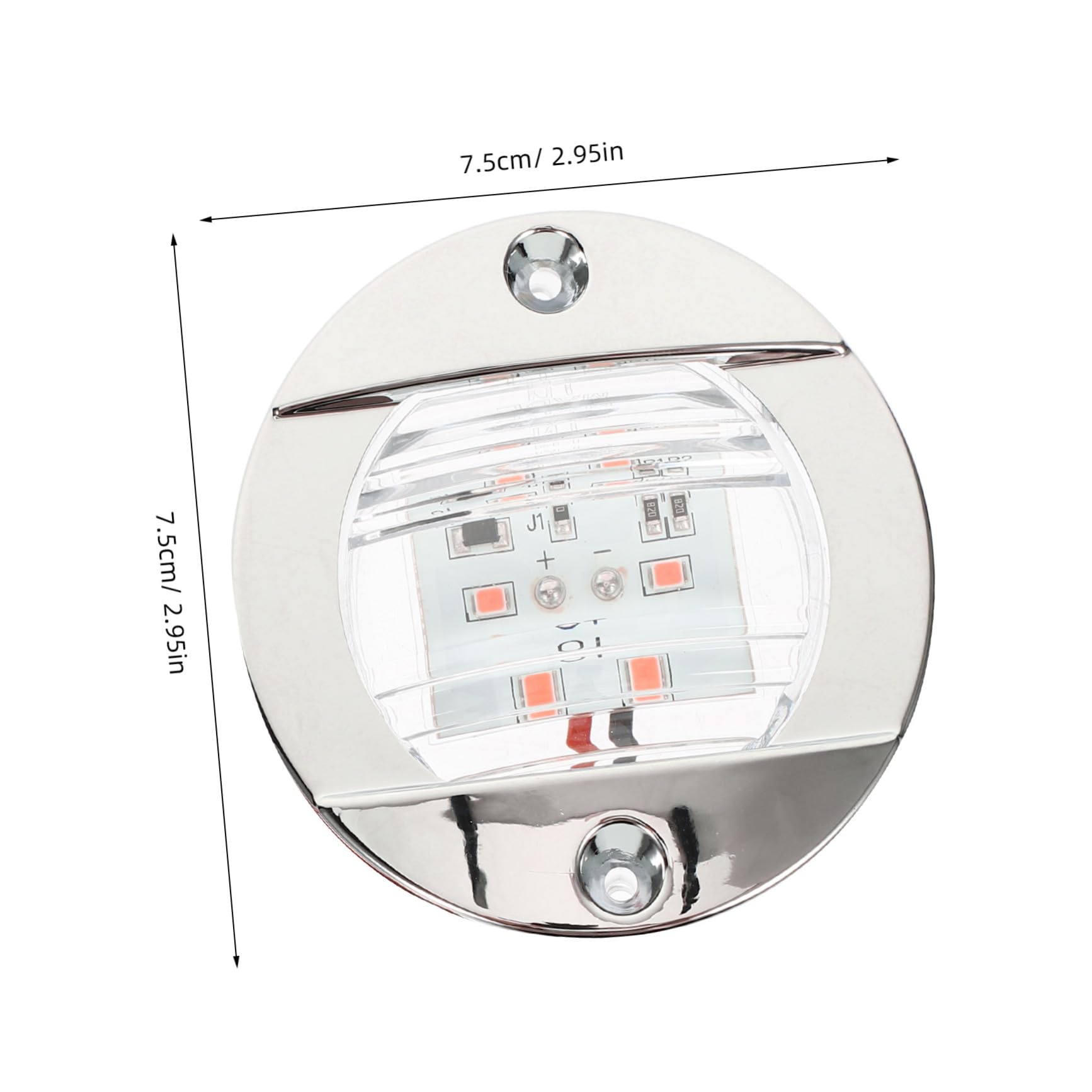 TEHAUX Enhance Boating Safety 12v Red Led Marine Lights Easy Install Boat Navigation Port Lights