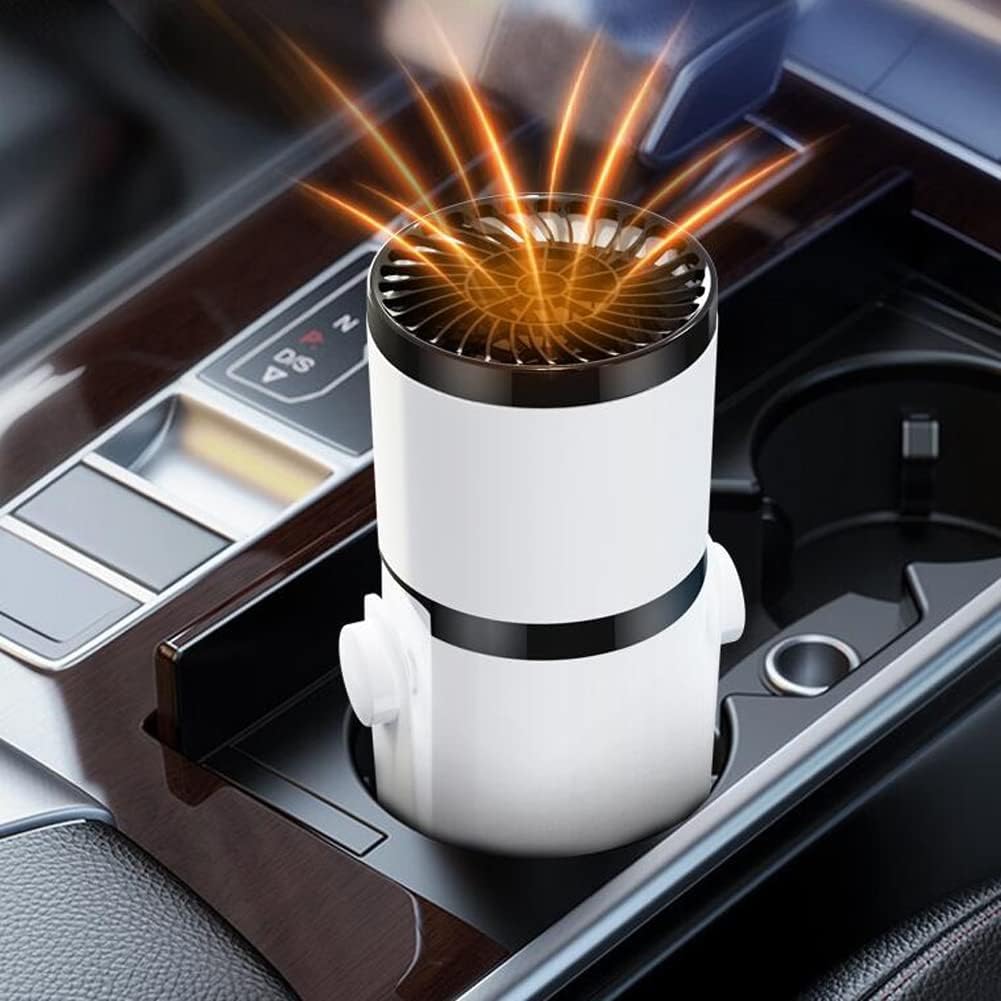 Car Heater Defroster More Chioce Fast Demisting Defroster 2 in 1 Heating and Cooling Fan 360 Degree Rotatable Car Defroster in Cigarette Lighter