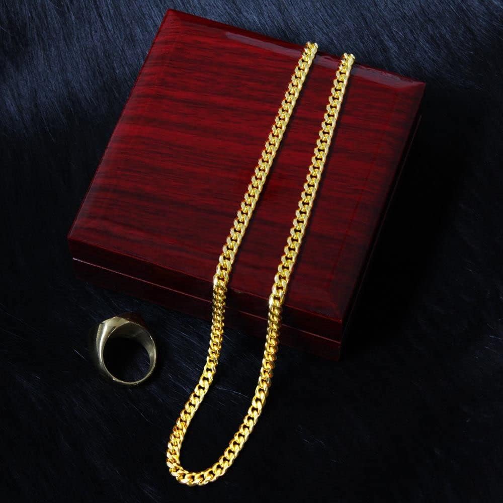 Personalized Boys Baseball Necklace To My Grandson From Grandma Grandpa, Boy Athletes Pendant Gifts From Nana to Baseball Player, Inspiration Jewelry Gift For My Grandson, Christmas Cuban Link Chain, Stainless and Gold Necklaces Present for Men