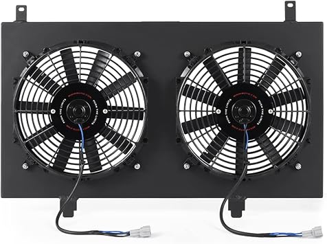 Mishimoto Nissan 350Z Performance Aluminum Fan Shroud Kit, 2003-2006, Black