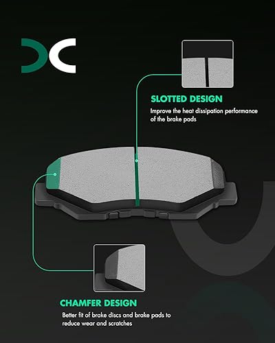 Miniatura 134 de SCITOO D1629 Ceramic Brake Pads Sets Front Fit For Dodge For Durango,For Jeep Grand Cherokee,For Mercedes-Benz