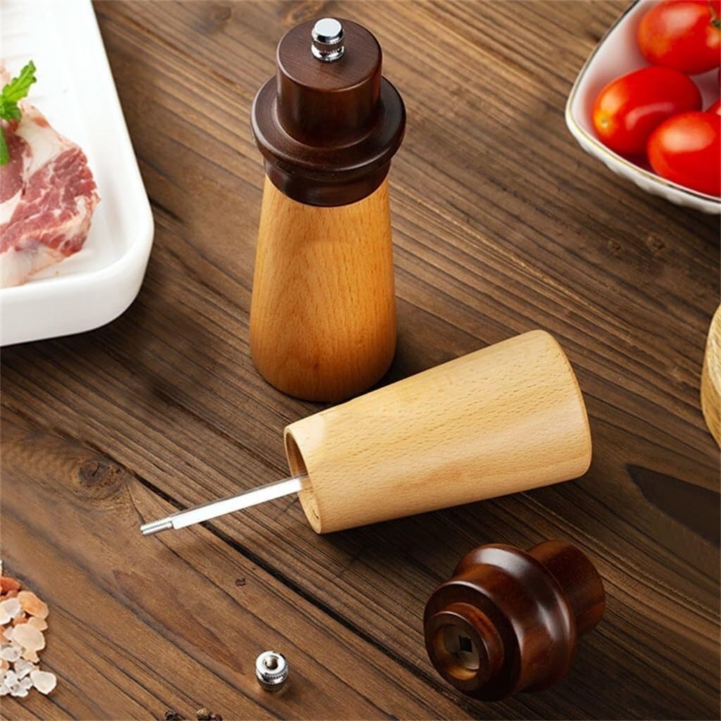 Kitchen Salt and Pepper Seasoning Bottle for Home Cooking and Grilling, Adjustable Coarseness for Freshly Ground Spices
