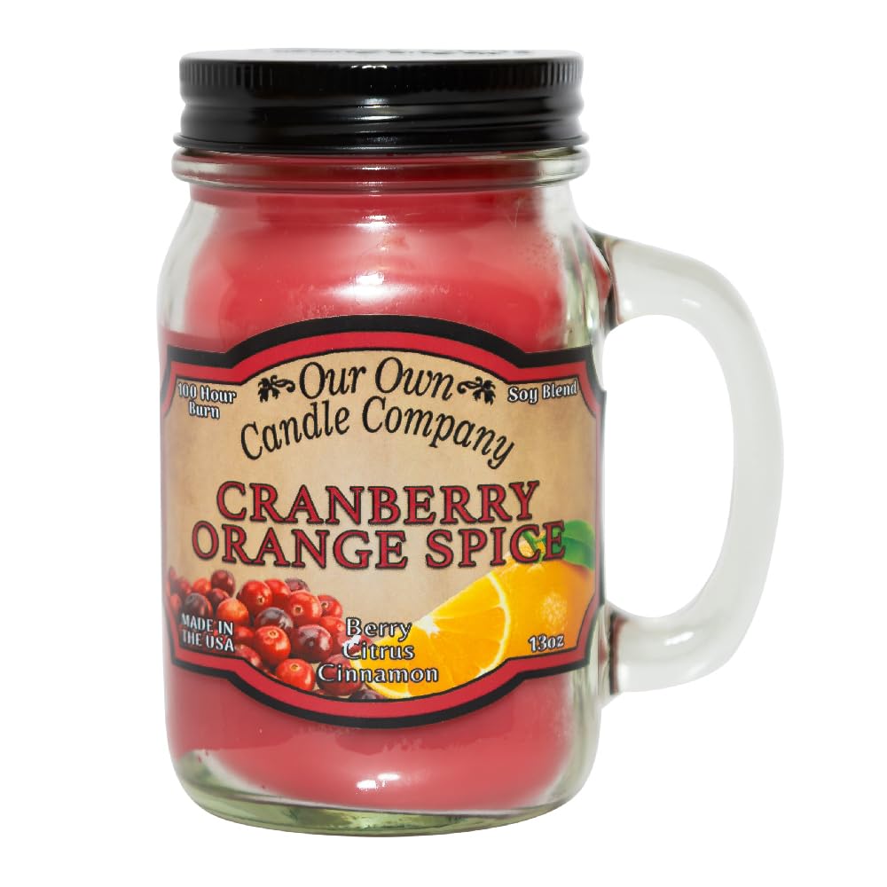 Our Own Candle Cranberry Orange Spice Mason Jar