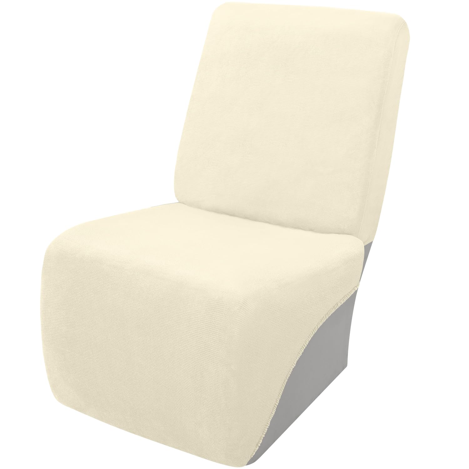 arfntevss sectional recliner couch covers velvet corner sectional sofa cover for reclining couch stretch soft l shape recliner slipcover washable additional seat protector (1 seat cover, beige)