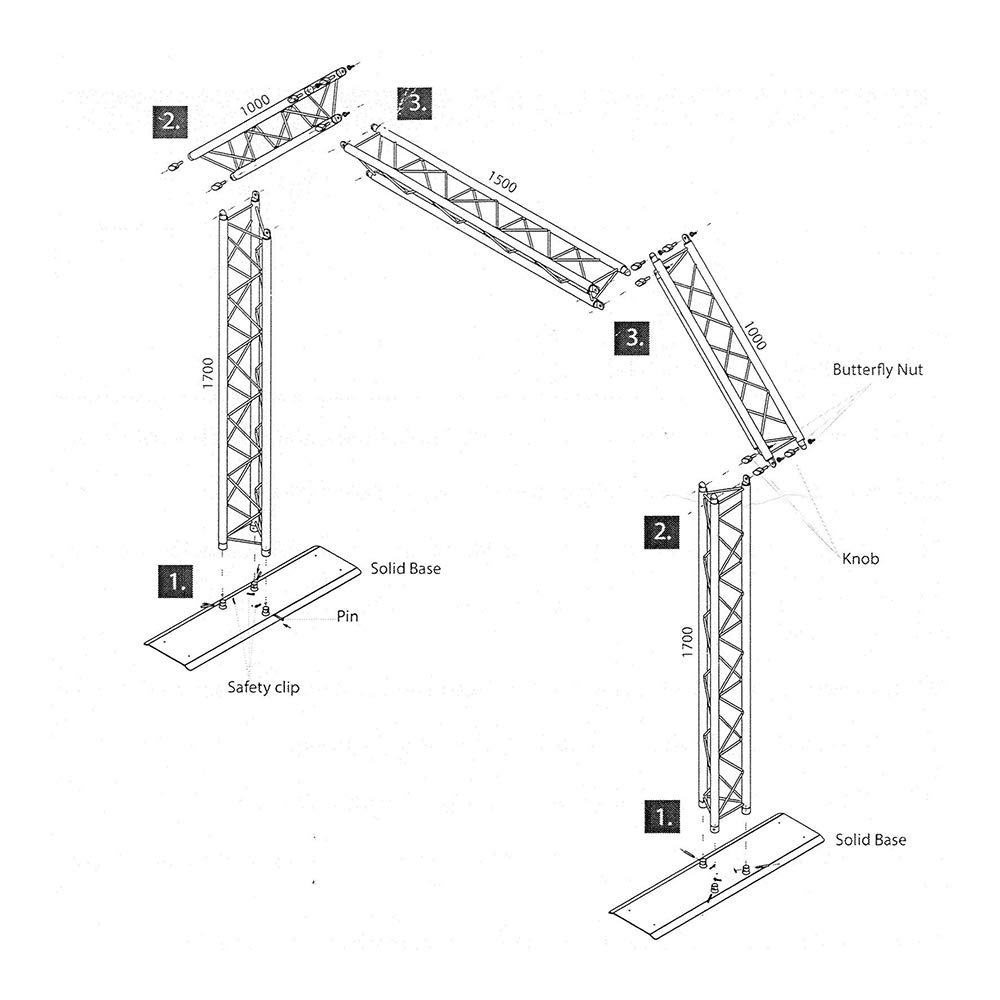 Thor DJ Archway - Soporte para iluminación de pórtico para DJ