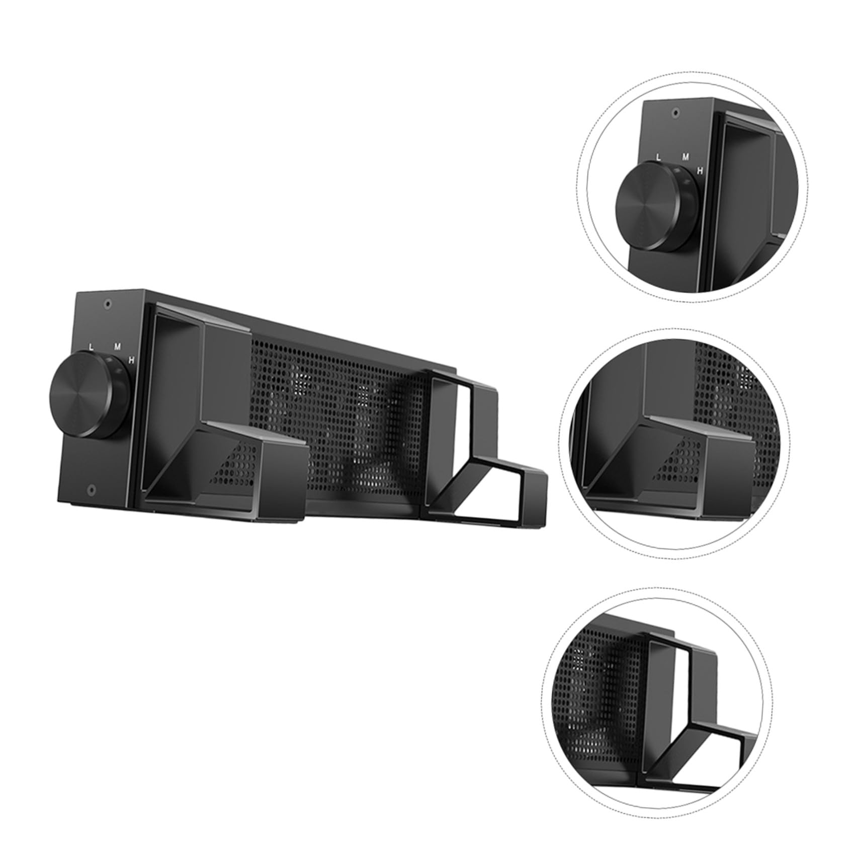 Ipetboom Kühler Kühlung aus Laptop USB Betriebener Aluminiumlegierung Ergonomischer Professioneller mit Schneller Erhöhung und für Notebook bei Videoaufnahmen und Lesen