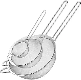 Peneiras em Aço Inox, Cuisinart, 3 Tamanhos - 8, 14 e 20 cm