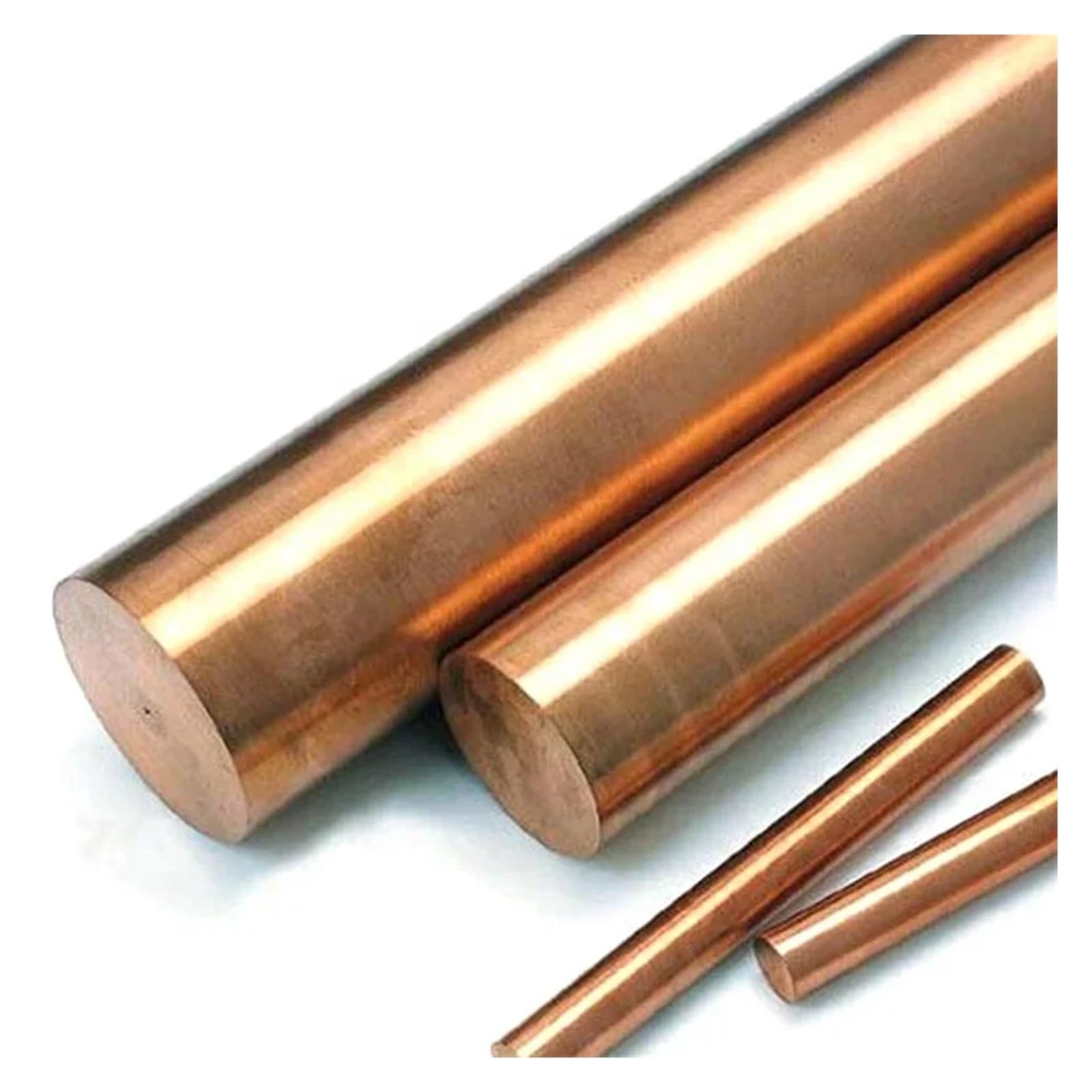 Varilla de cobre de diámetro Φ2 mm - 16 mm de longitud, barra sólida de cobre rojo recto de 300 a 500 mm, varilla redonda de cobre morado.(500mm,3 mm (3 pcs))