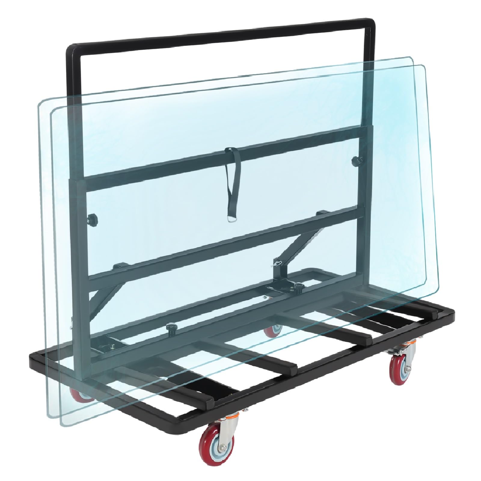 Folding Drywall Cart Heavy Duty, Panel Cart Load 2200lbs Capacity, Drywall Dolly with 4