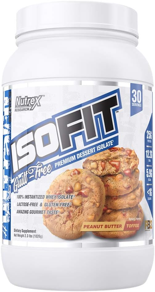 Nutrex Research IsoFit Whey Protein Powder Instantized
