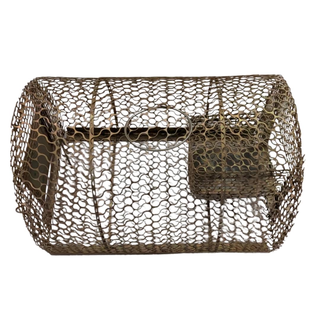 Heavy-Duty Wire Mesh Crab Trap Cage for Fishing | Metal Collapsible Crab Pot with Multi-Entrance Doors | Rust-Proof Saltwater Coating Bait Basket for Blue, Dungeness & Rock Crabs-image-11