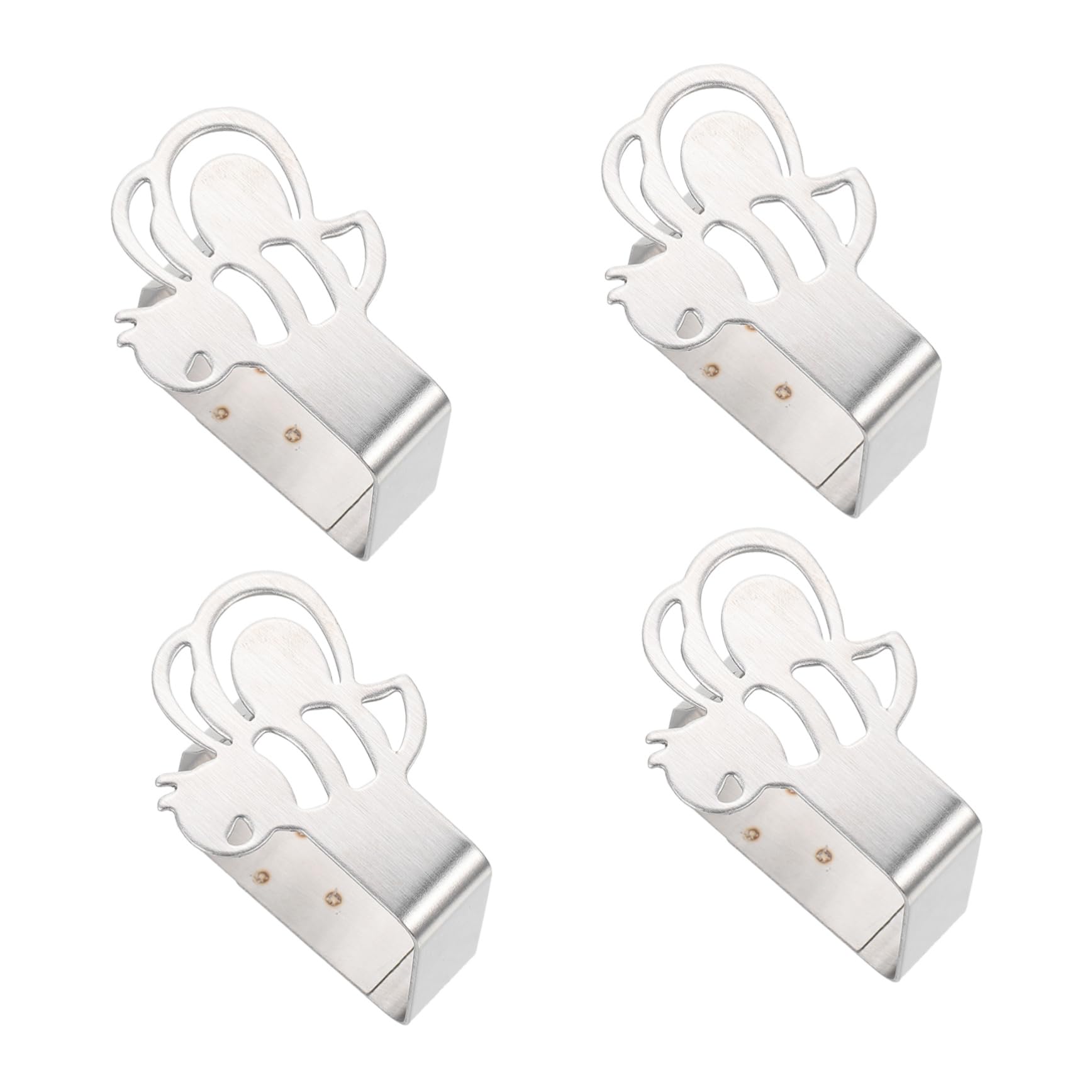 NUOBESTY 3 Set Fermaglio per Tovaglia in Acciaio Inossidabile Supporto per Tovaglia per Esterni Graziosi Fermagli per Tovaglia Tidy Bee Morsetti per Tovaglia Morsetti per 4 Pezzi * 3
