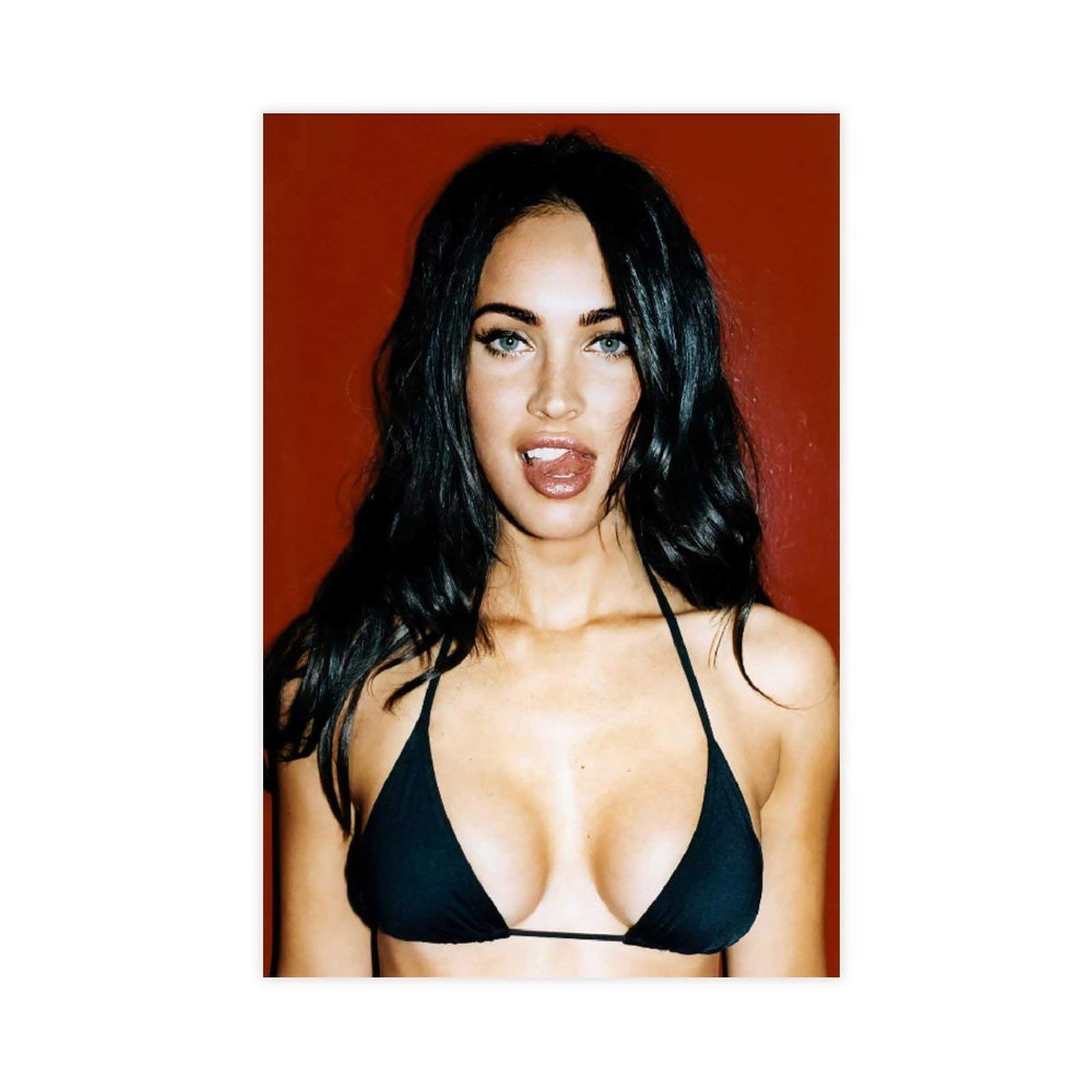 GJKJ Megan Fox Bikini Canvas Poster Wall Art Decor Print Picture Paintings for Living Room Bedroom Decoration 16×24inch(40×60cm) Unframe-style1