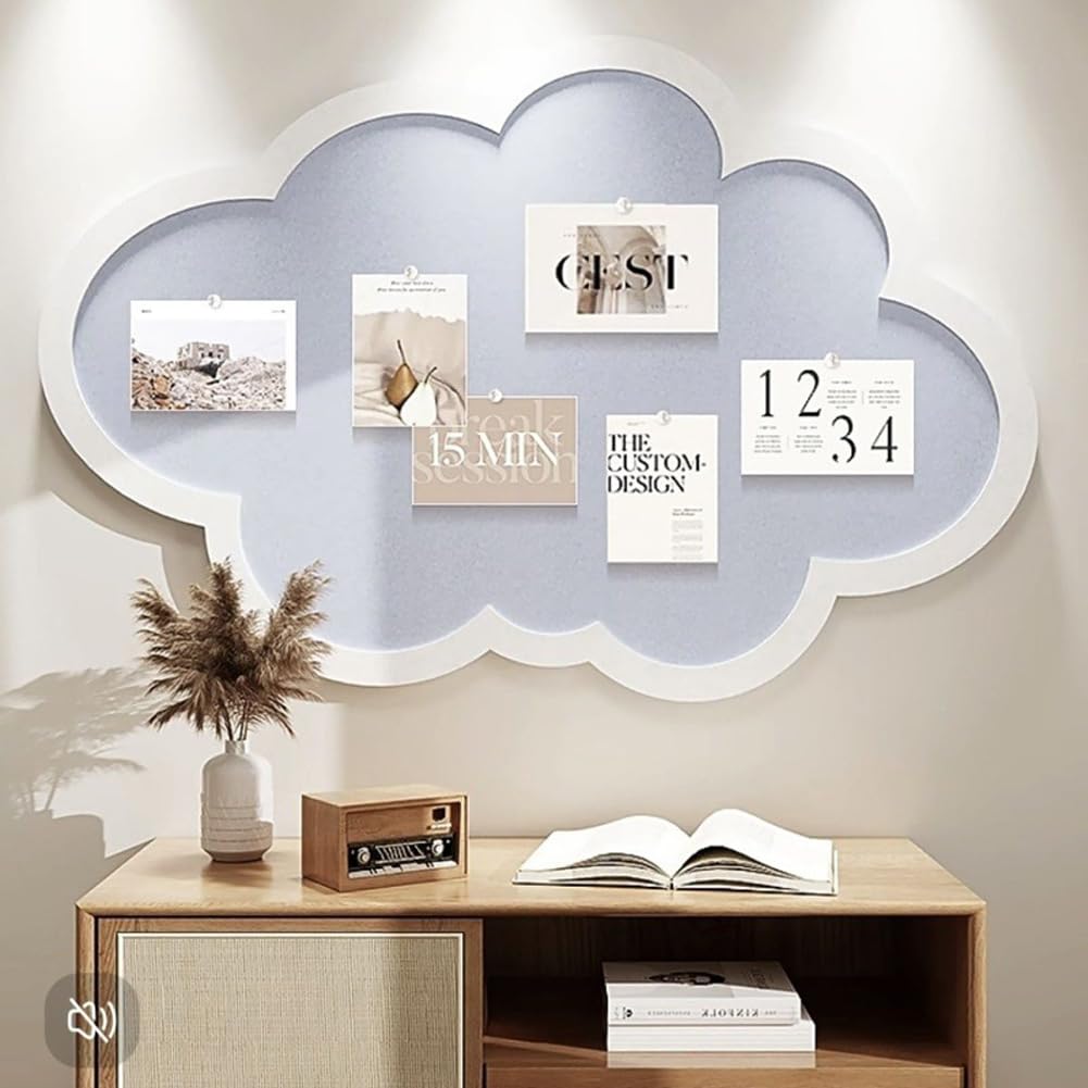 Bacheca In Feltro Modulare A Strisce, 5 Pezzi 33x5 Cm, Con 35 Puntine E Adesivi, Per Ufficio E Camera Da Letto, Colore Salvia