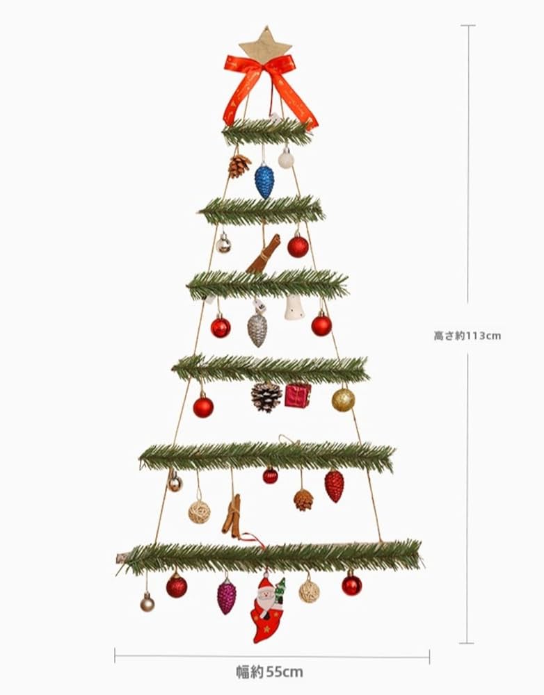 クリスマスツリー 壁掛けにも　ライト付き　装飾 楽天市場】壁掛けツリー LED ライト付 クリスマス ツリー 壁掛け