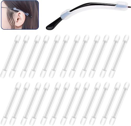 Miniatura 8 de Antideslizante para gafas con gancho cómodo de silicona para patillas, retenedor de manga, gafas de sol