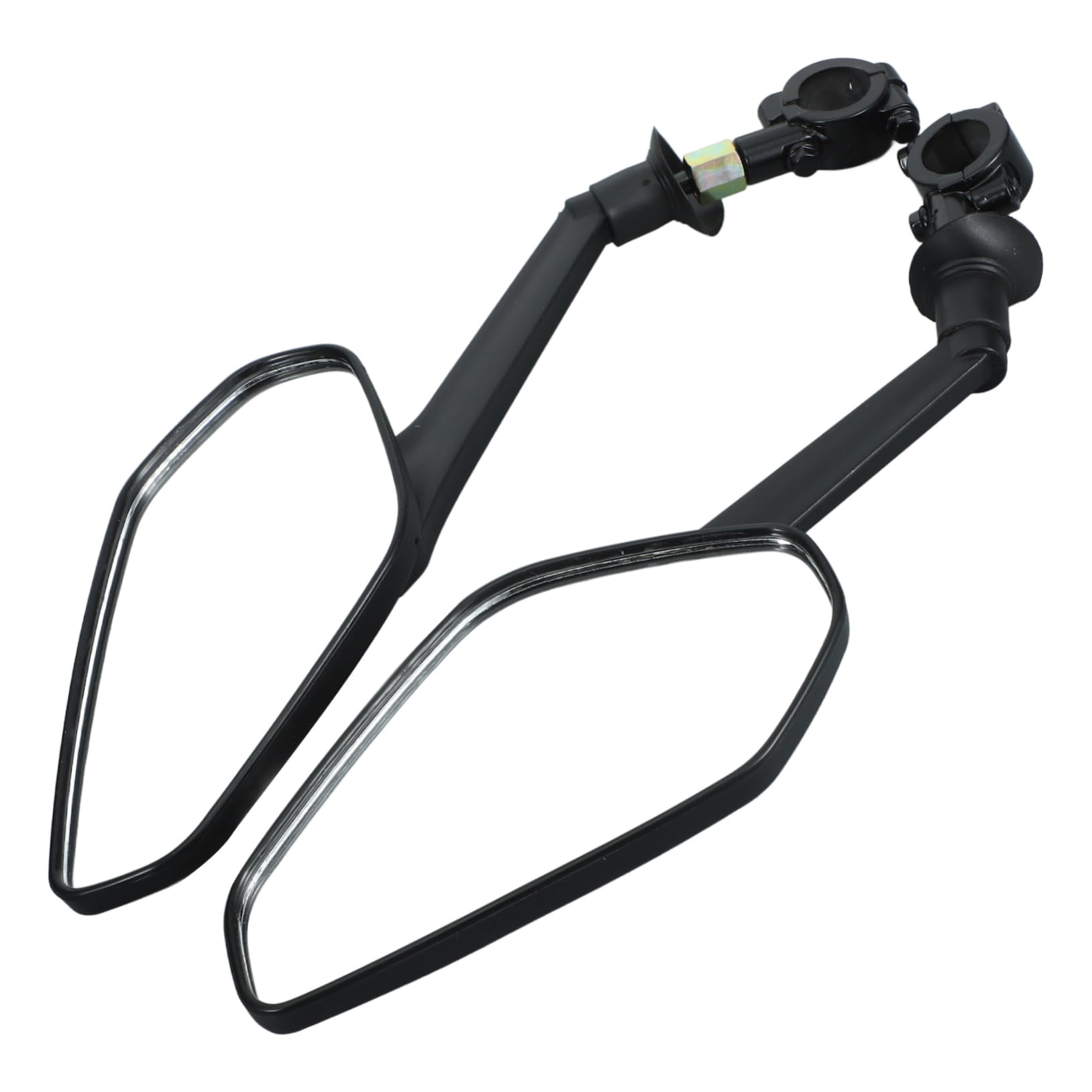 Sosoport 3 Set Set di specchietti retrovisore in bicicletta Mountain bike specchietto retrovisore girevole specchietti da bicicletta per manubrio Specchio posteriore della bici AbS Nero