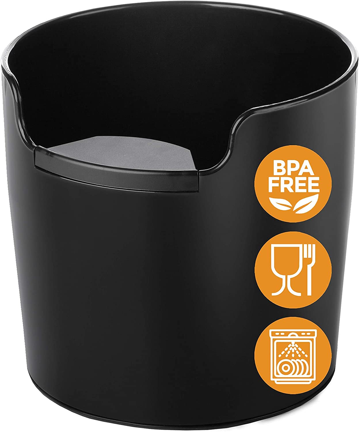 Coffee Knock Box, CAPFEI Espresso Knock Box, Coffee Container, Rubber Cushion Shock-Absorbent Durable Dump Bin, Coffee Knock Boxes Anti-slip Espresso Grinds Waste Container