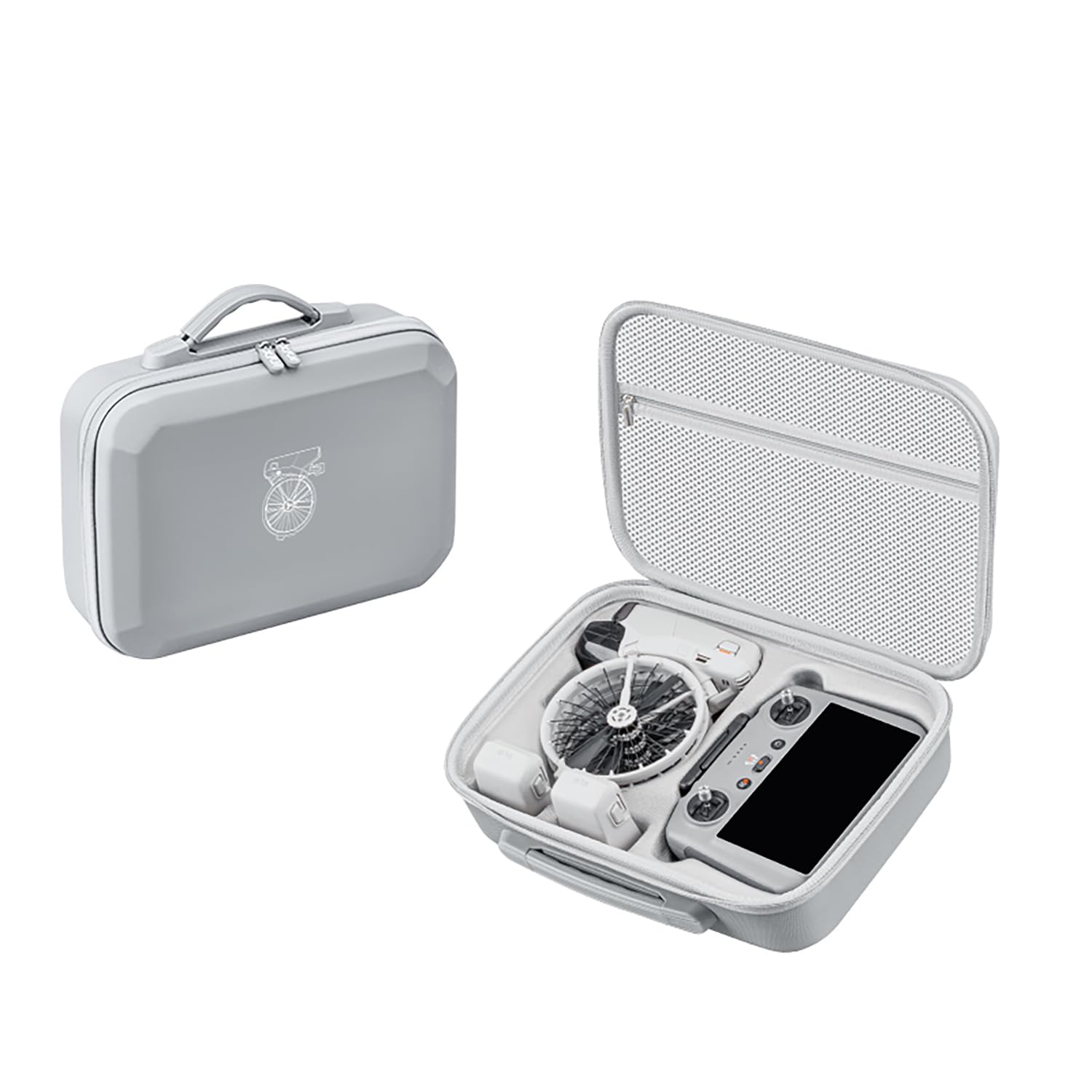 DFTIM Flip Case For DJI Flip Fly More Combo Hard Case, PU Leather Portable Shoulder Bag, Waterproof Travel Box Can Storage RC2/RC-N3 Remote/7