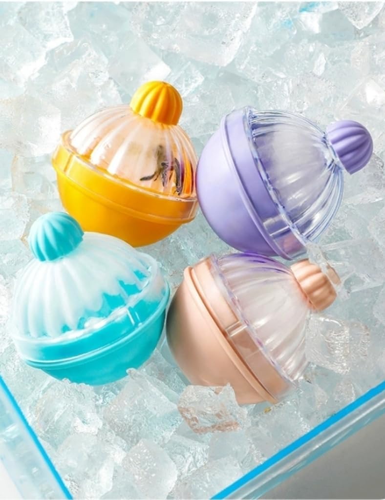 1 pcs Ice Ball Maker Mold Ice Cube Tray- 2.36in(6cm) Diameter Ice Balls - Non-Stick, Easy Release, and Reusable Blue