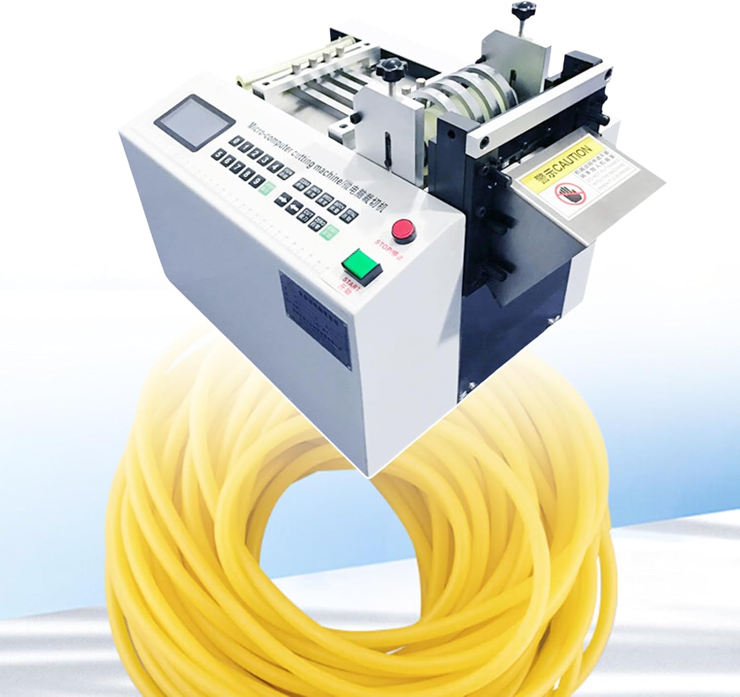Automatic Heat Shrink Tube Cutting Machine, With Micro-Computer Control, Batch Pause Can Be Set, For Plastic Tube, Small Wire Sheet Film,110V