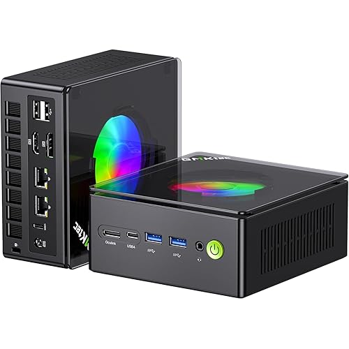 GMKtec Gaming Mini PC AMD Ryzen 9 8945HS (Turbo 5.1GHz) 32GB DDR5 2TB SSD, Computers PC Oculink, Dual NIC LAN 2.5G, WiFi 6, USB3.2, USB-C 4.0, BT5.2, DP, HDMI, Dual Fan Nucbox K11