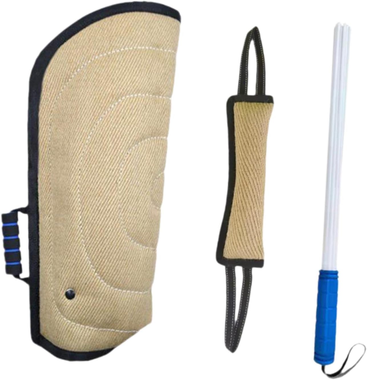 3ピース 噛み付きアームスリーブ 犬トレーニングスティック アジリティトレーナー 噛むおもちゃ 犬用噛み枕 引っ張りおもちゃ 屋外