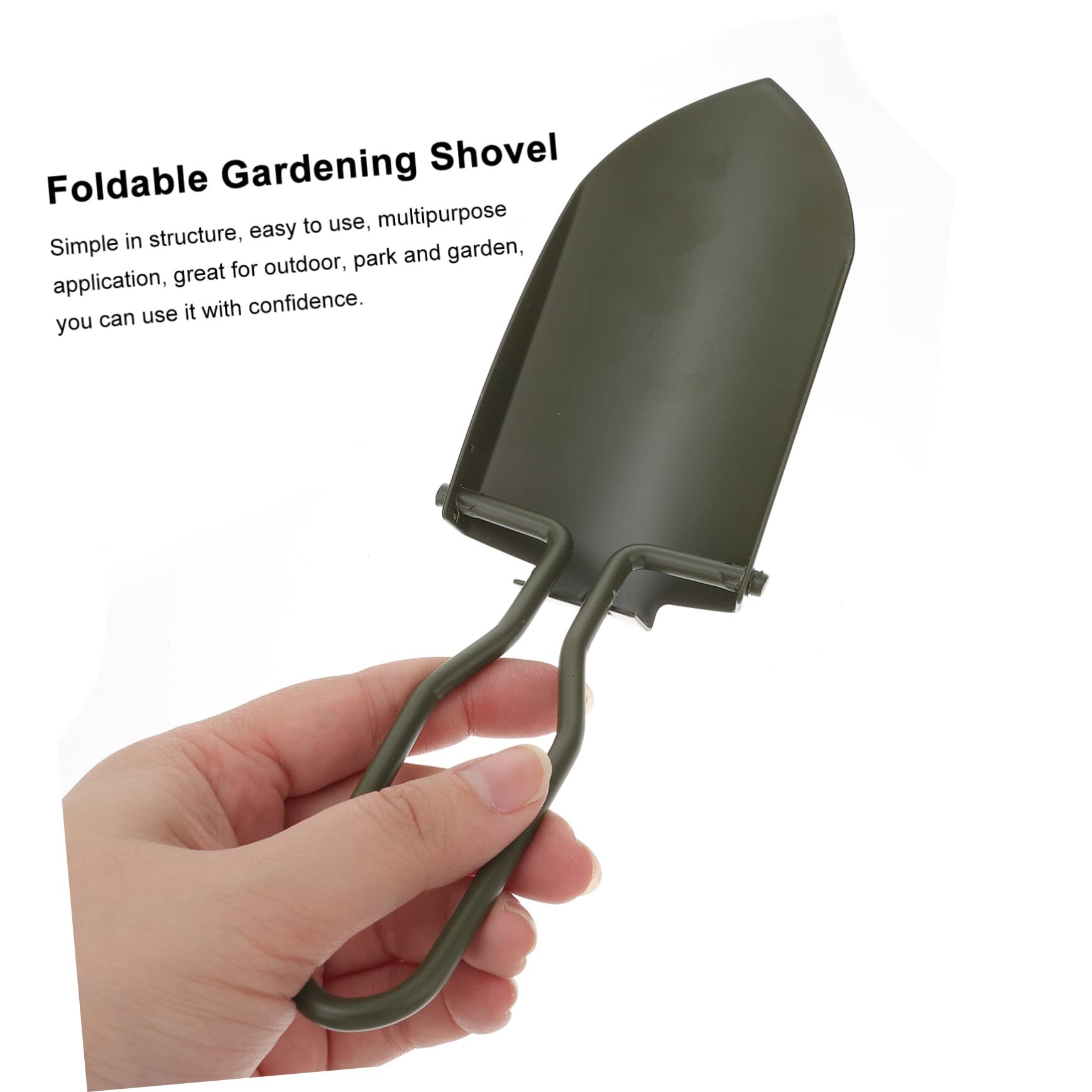 BESPORTBLE 5 Pz Pala da Giardinaggio Vanga Pala per Scavare Pala da Campeggio Pieghevole Cazzuola da Giardino Resistente Giardinaggio Pieghevole Piantare Mini Army Green Acciaio Inossidabile