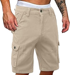 Cargo trousers short for men, men's short trousers, men's lightweight with pockets, quick-drying hiking trousers, short cargo, Bermuda chino sports trousers, outdoor trekking, hiking, summer shorts,
