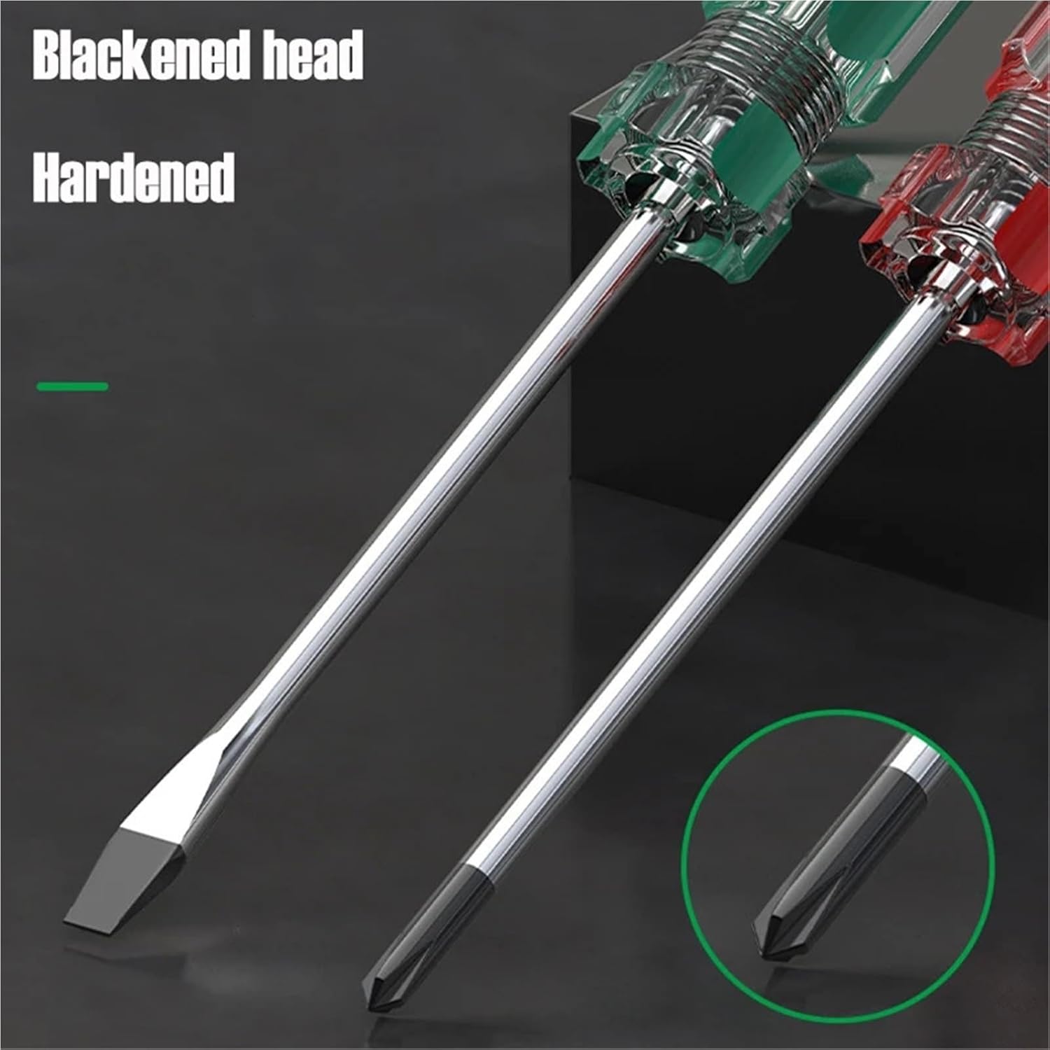 Screwdriver Set 10pcs 3 * 75mm Screwdriver Slotted Phillips Magnetic Tip Nut Driver Cross Flat Screw Key Hand Tools for Sewing Machine And Household(Slotted 10 PCS)