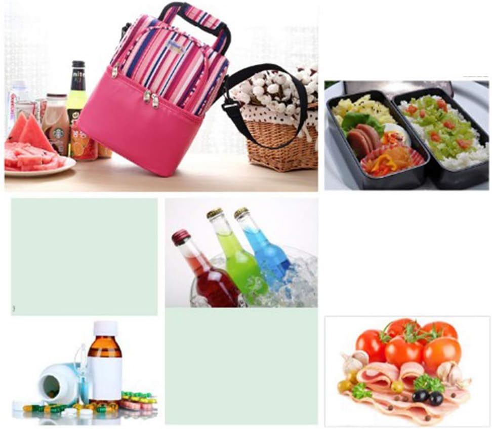Picnic Baskets Small Picnic Basket Lunch Tote Two Layer Cooler Backpack Outdoor Picnic Bag for Grocery Kayak Camping Hiking