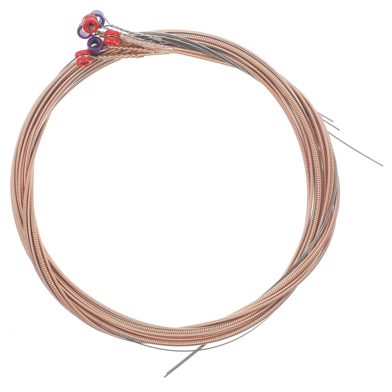 BESTonZON Pz Set Di Corde Per Chitarra Corde Chitarra Acustica Accessori Forniture Per Chitarra Fornitura Chitarra Popolare Rame Rosso Fosforoso Copertura Per Chitarra Sostituibile