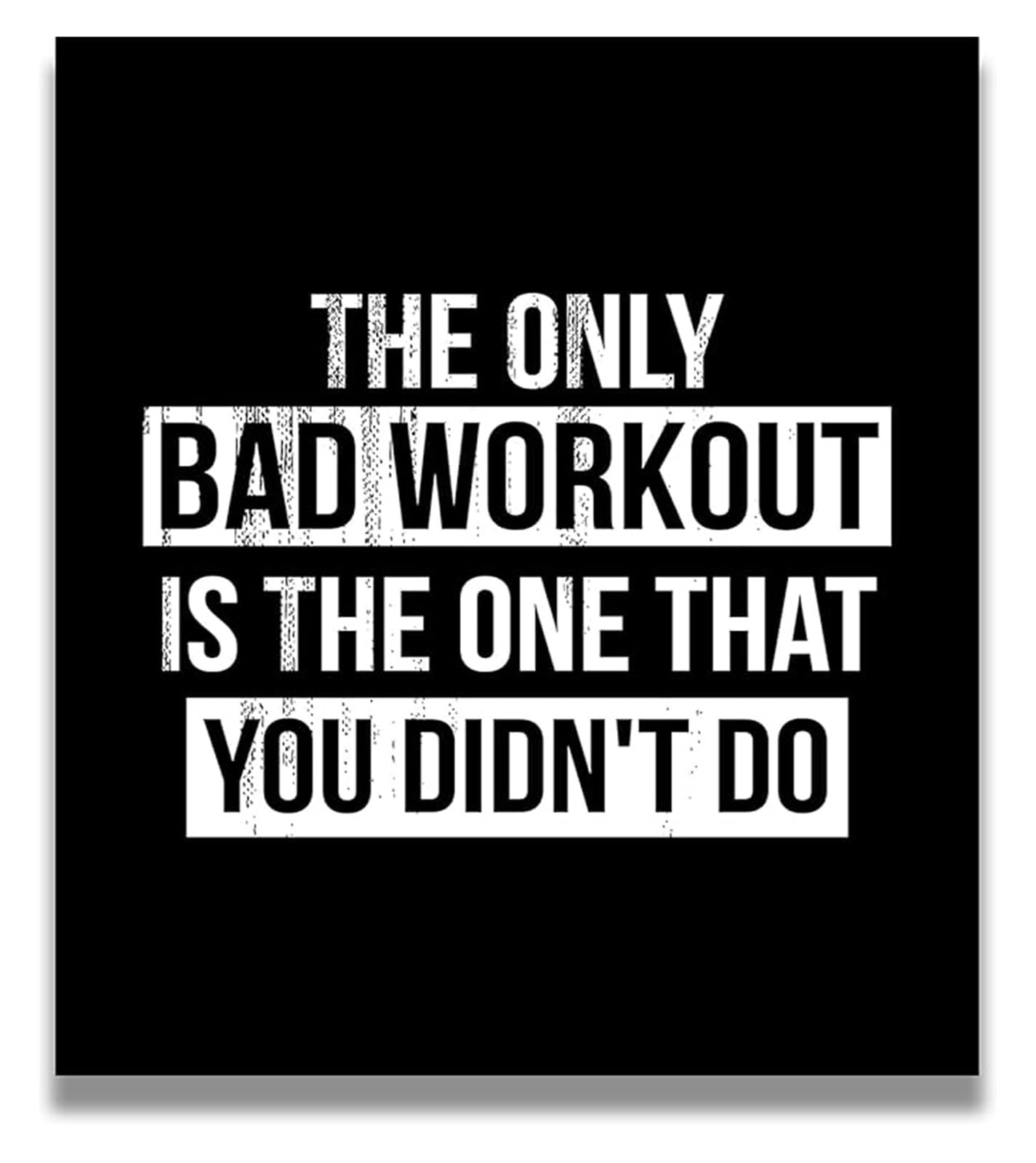 LLBOGRGGN Motivational Gym Decor - Inspirational Wall-Art with Quotes for Workout Room(Unframed,08x12inch(20x30cm))